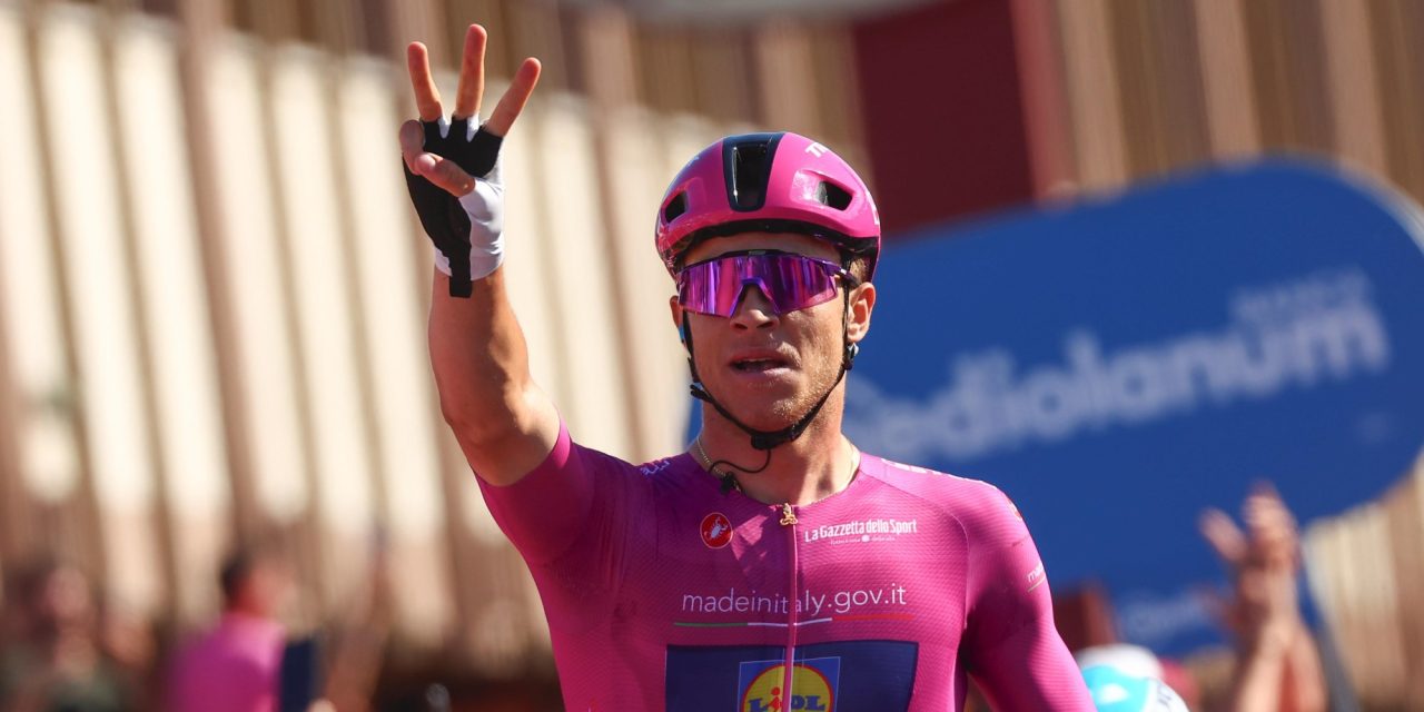 Giro 2024: Jonathan Milan overwint de waaiers en sprint naar derde zege in Giro d'Italia