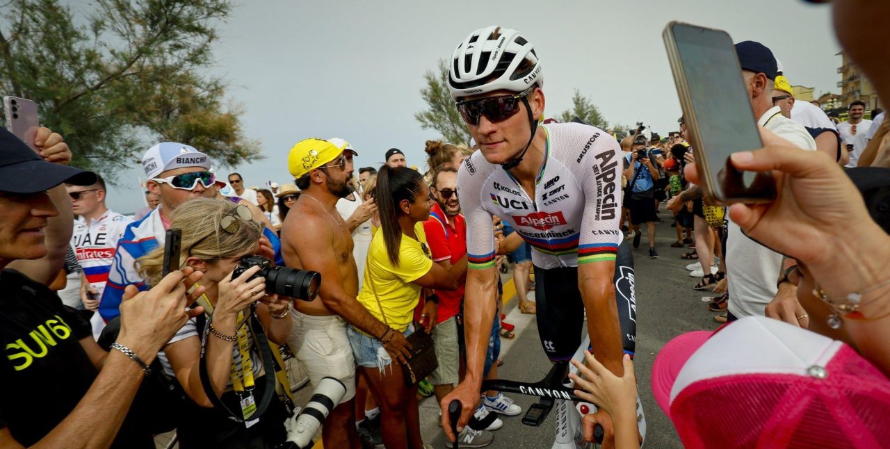 Mathieu van der Poel moet er nog even inkomen deze Tour: “Altijd een paar koersen nodig”