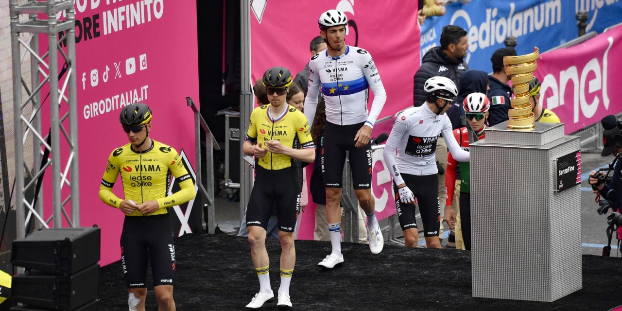 Bekijk hier de Giro vol pech van Visma | Lease a Bike in de nieuwe documentaire ‘Never Lose Hope’