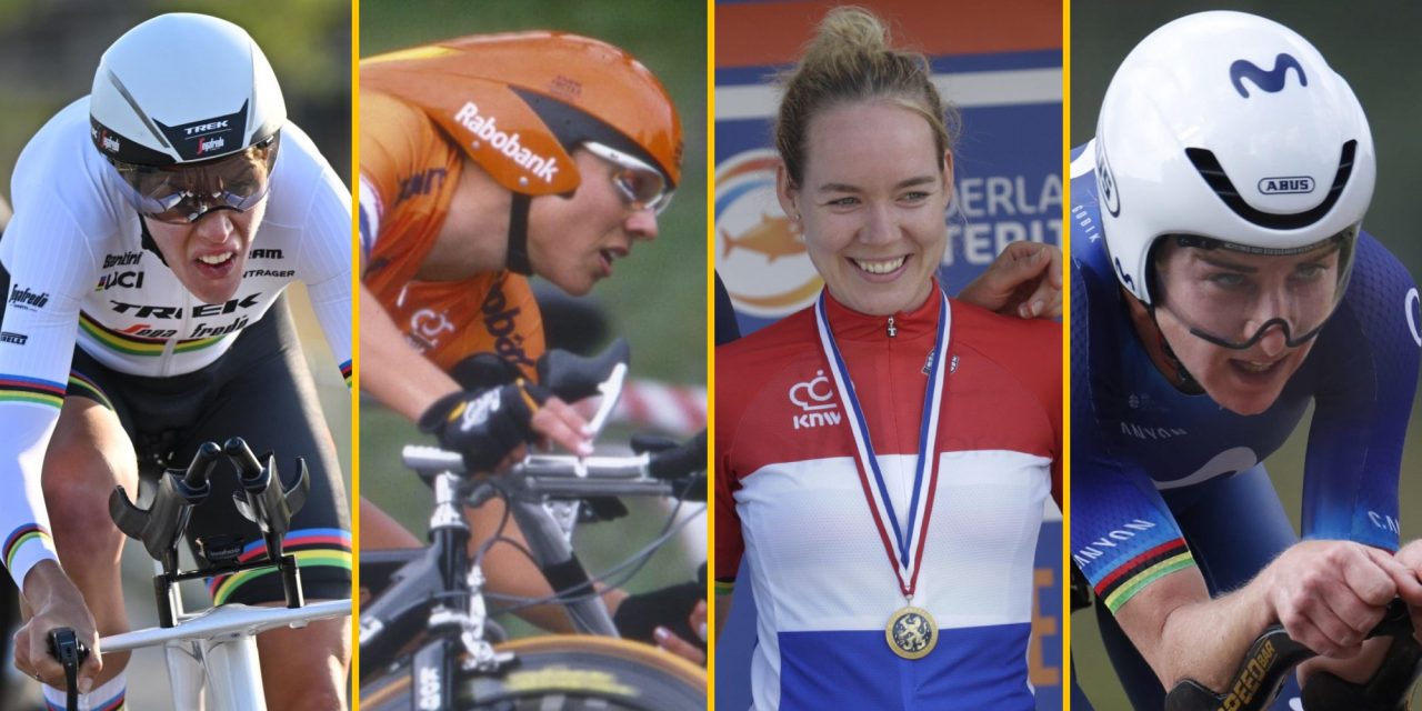 Vrouwen die het NK tijdrijden winnen komen terecht in een rijtje met grootheden