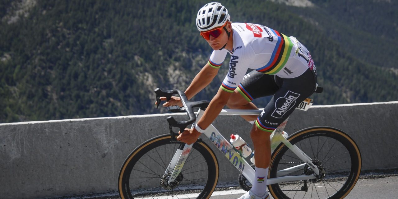 Mathieu van der Poel glipt mee in bergetappe: “Zit liever in kopgroep dan in peloton of achteraan”