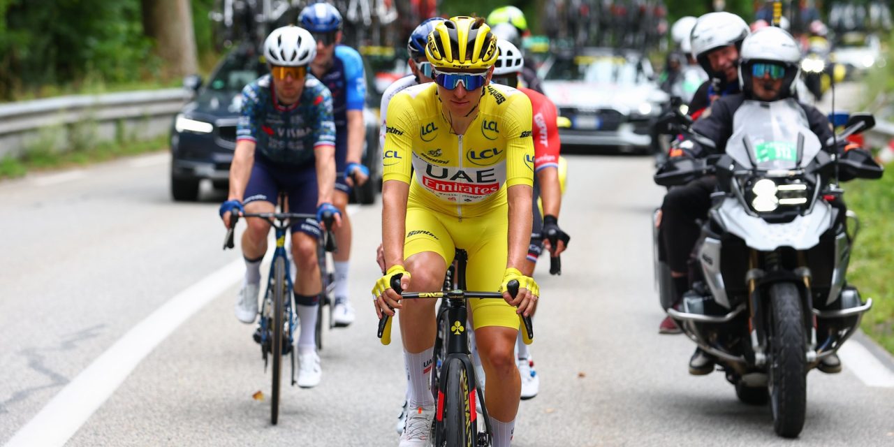Tour 2024: Tadej Pogacar veroorzaakt kleine valpartij, maar komt zelf met de schrik vrij