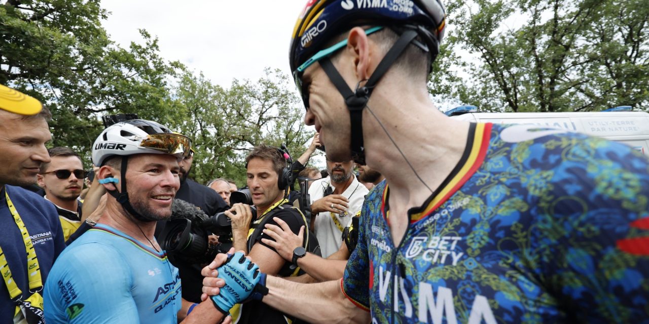 Wout van Aert over Mark Cavendish: “Niemand had ooit gedacht dat dit record verbeterd zou worden”