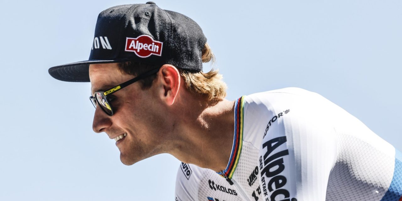 Mathieu van der Poel feliciteert Puck Pieterse via Instagram met Tour-ritzege
