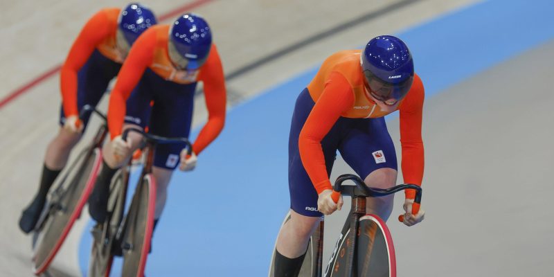 Enorme progressie bij Nederlandse teamsprint vrouwen net niet met olympische medaille beloond