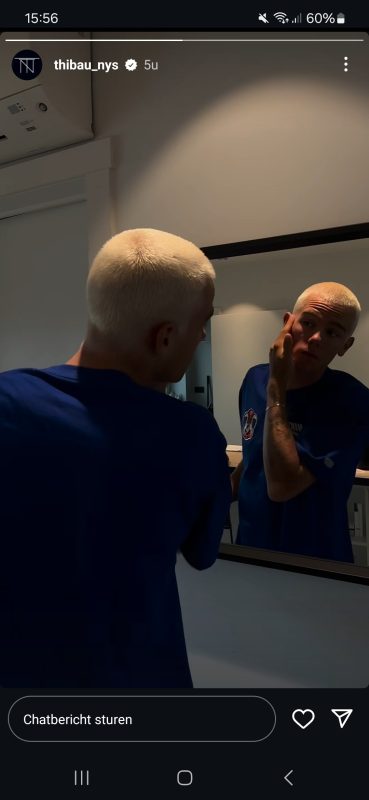 Met een nieuwe coupe het veld in: Thibau Nys laat haren blonderen