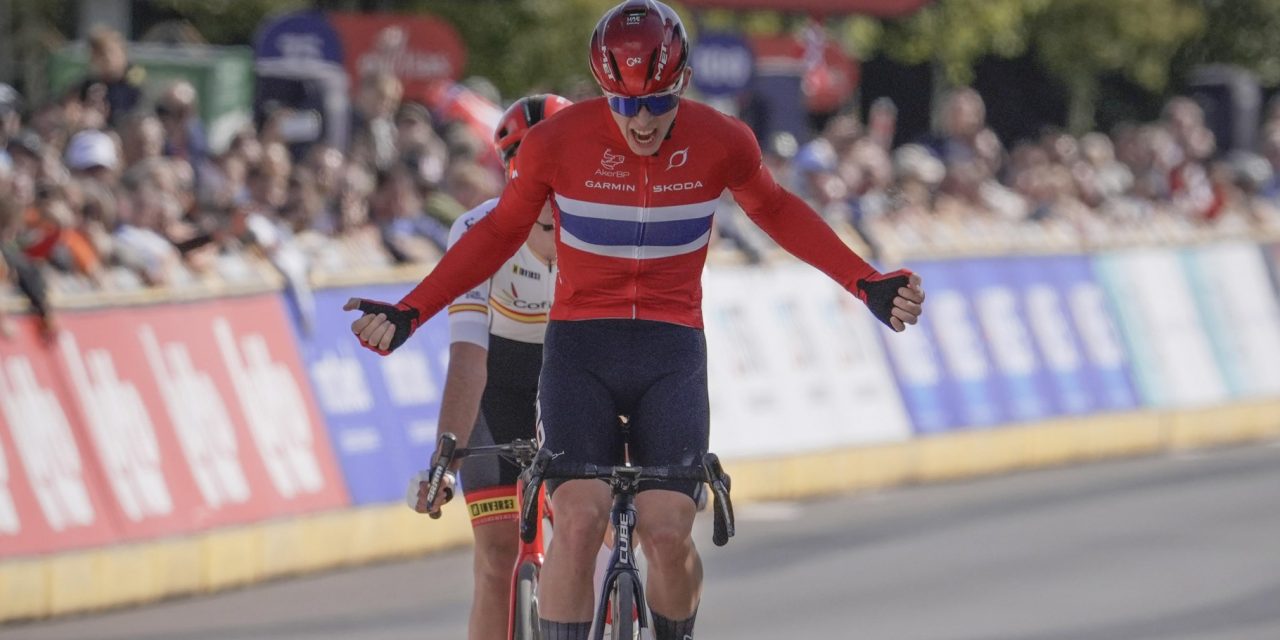 EK 2024: Felix Ørn-Kristoff (broer Alexander Kristoff) pakt juniorentitel, Belgen en Nederlanders komen te laat