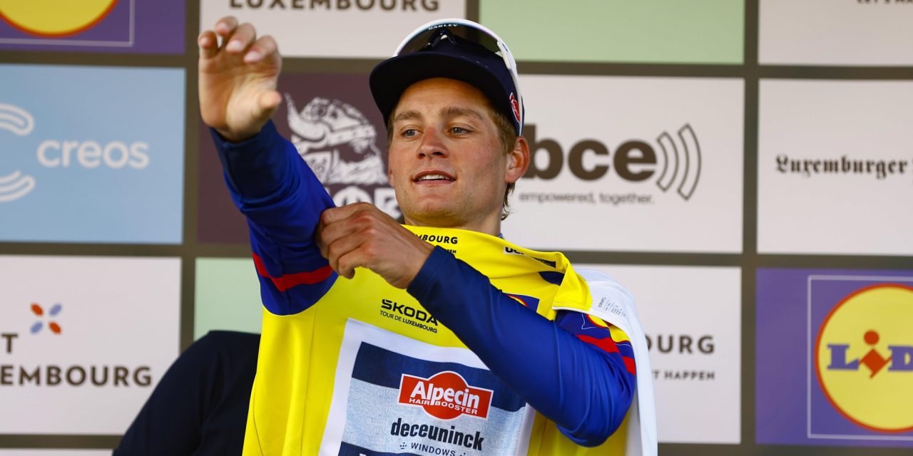 Mathieu van der Poel herovert leiderstrui in Ronde van Luxemburg, Juan Ayuso wint tijdrit