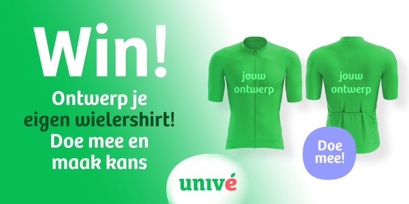 Maak met Univé kans op een uniek door jou ontworpen wielershirt