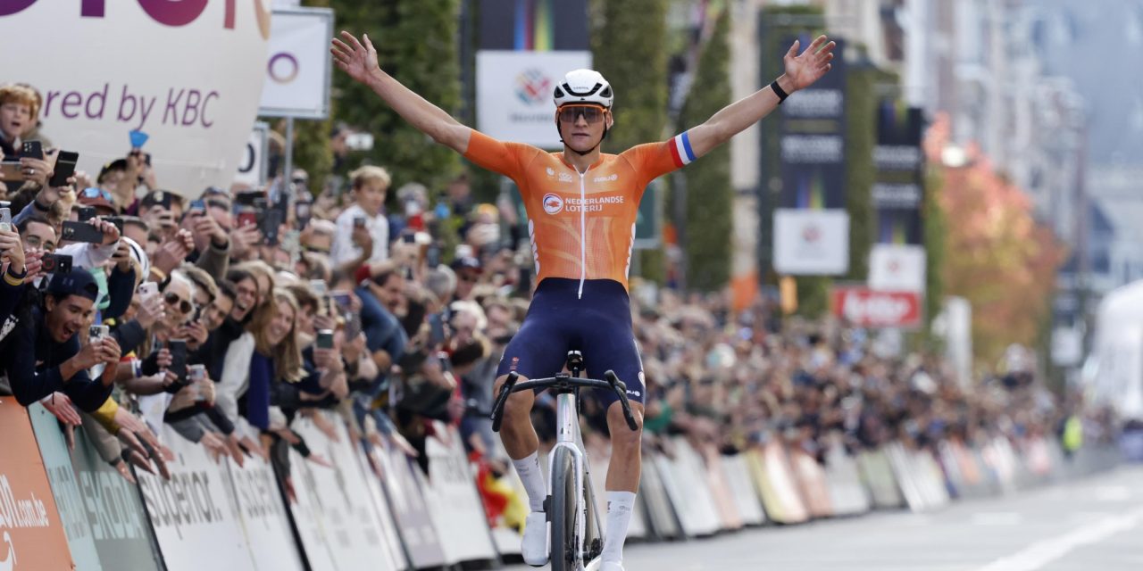Magistrale Mathieu van der Poel vliegt naar wereldtitel gravel