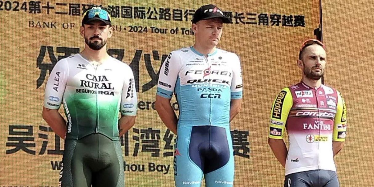 Martin Laas is de baas in derde etappe Tour of Taihu Lake