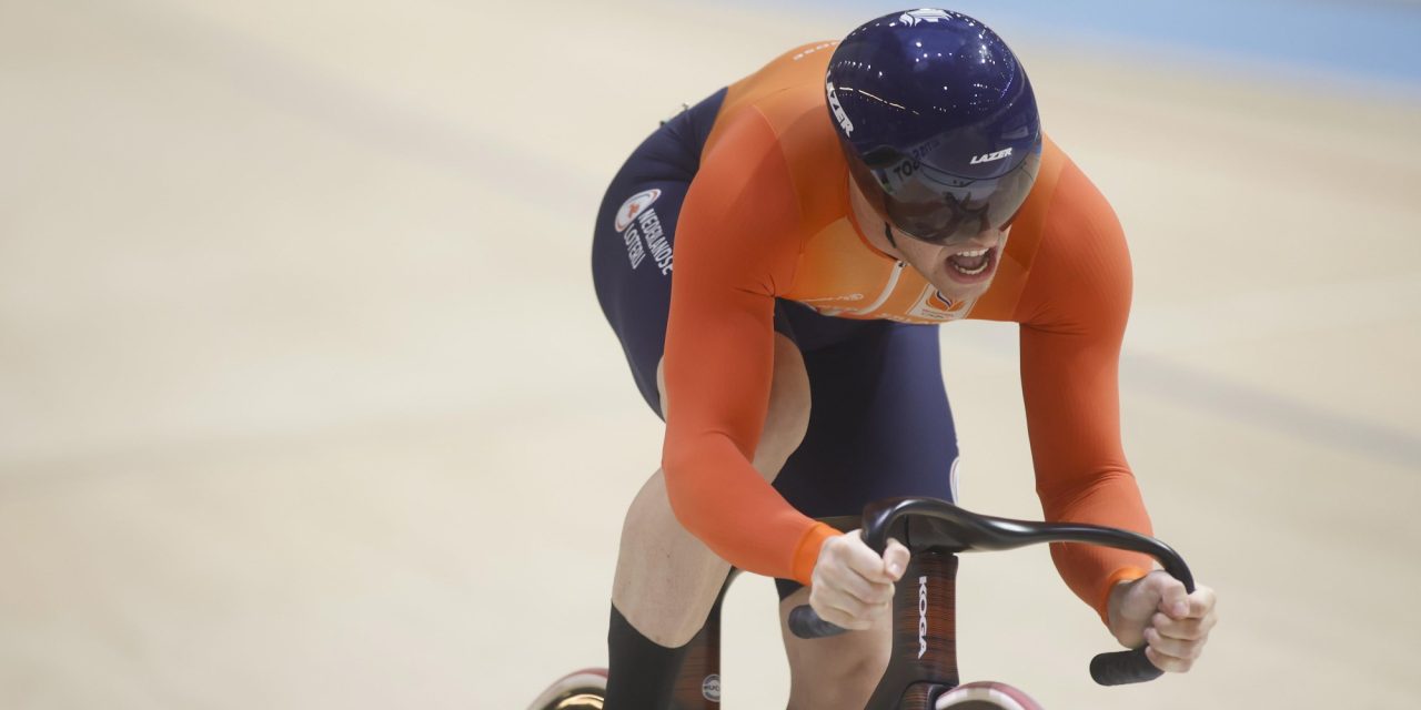 Harrie Lavreysen en Mischa Bredewold pakken Nederlandse titels op NK Baan