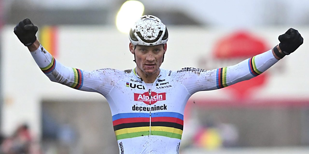 Mathieu van der Poel wint daags voor duel tegen Wout van Aert in Wereldbeker Gavere