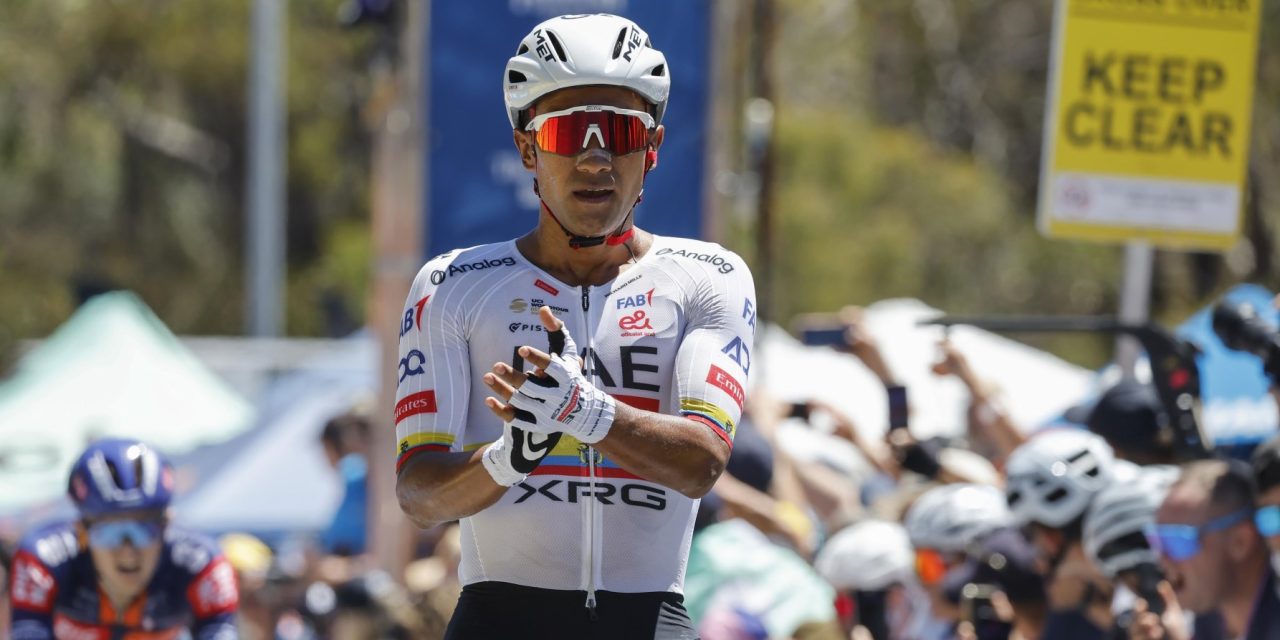 Jhonathan Narváez slaat in Tour Down Under dubbelslag op Willunga Hill
