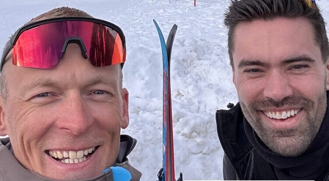 Wielerpensionado’s Gesink en Dumoulin genieten op bijzondere plek van skivakantie
