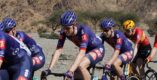 Nils Eekhoff maakt zes weken na zware val in AlUla Tour zijn rentree