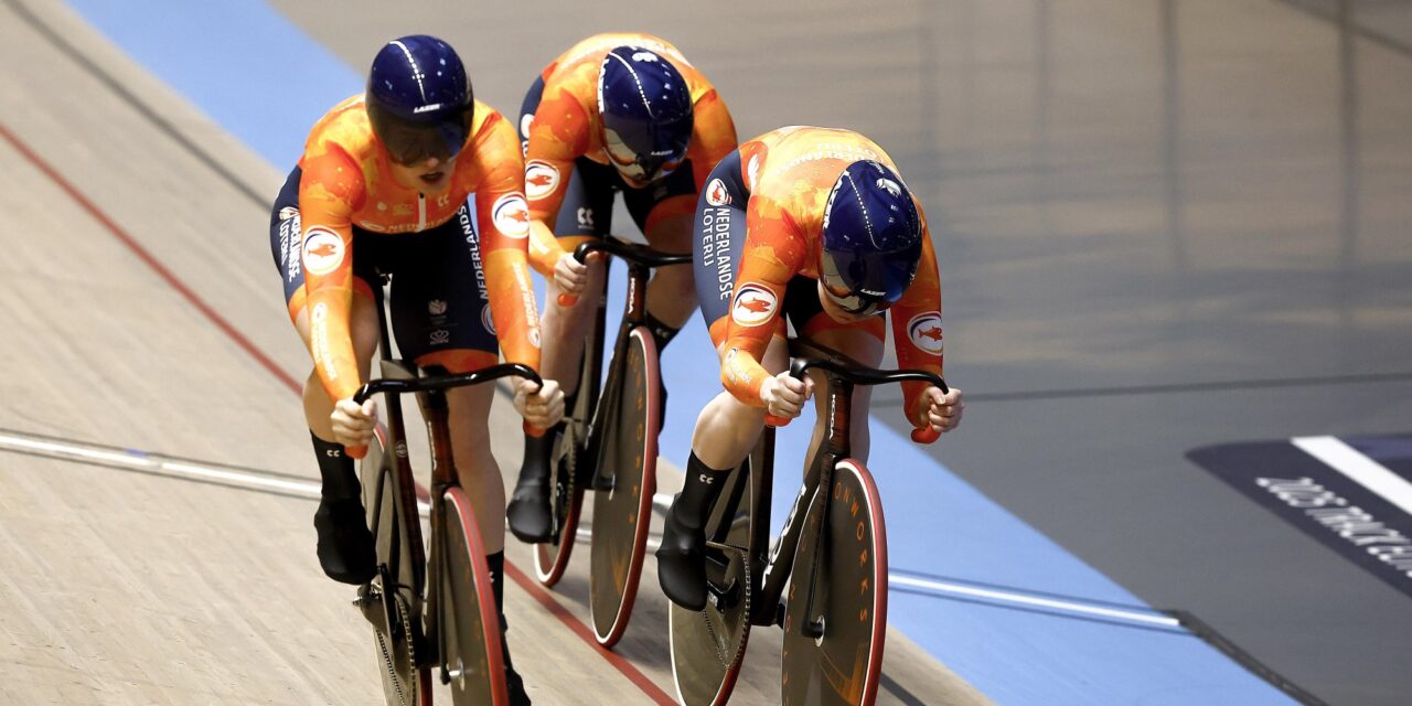 EK-goud Nederlandse vrouwen op teamsprint, geen titel voor B-team bij de mannen
