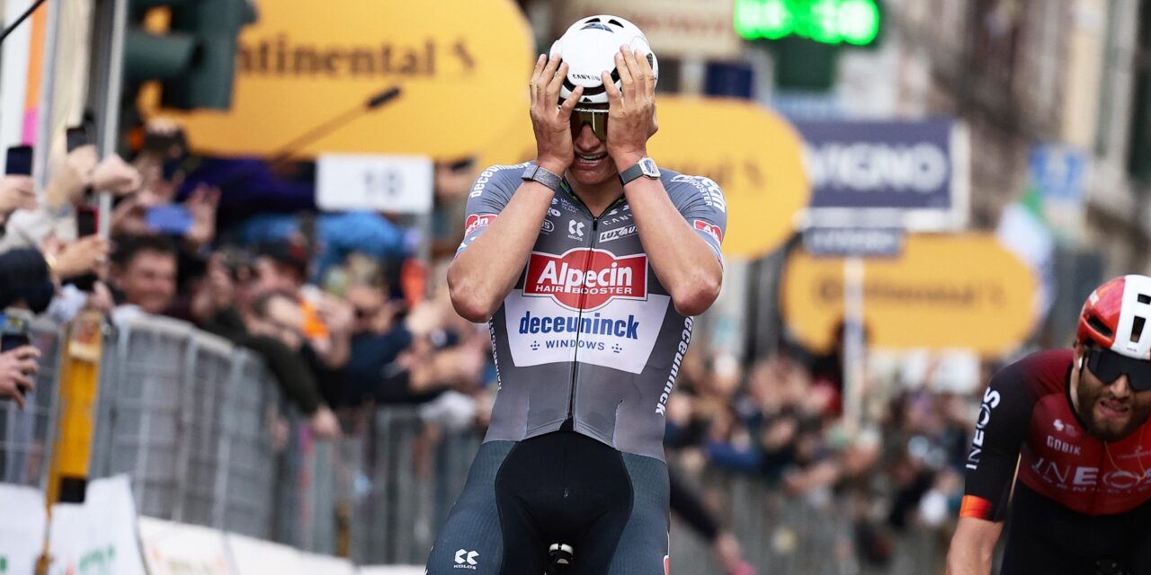 Mathieu van der Poel komt na nieuwe zege in San Remo naast Pogacar, Boonen en Cancellara