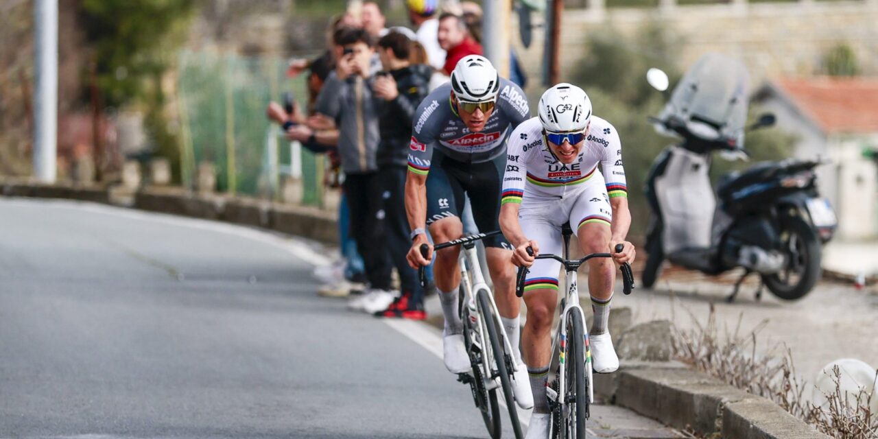 Van der Poel en Pogacar smeden plannen: “Volgend jaar Cipressa onder de acht minuten?”