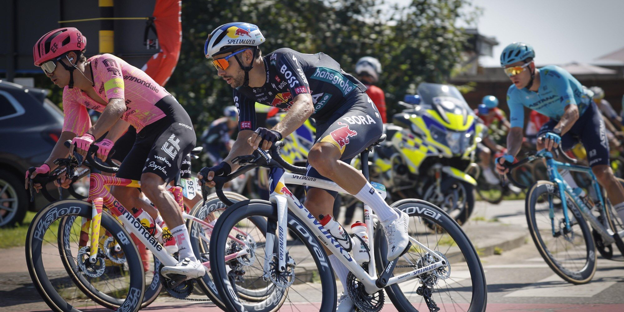 Matteo Sobrero in de lappenmand na val op training