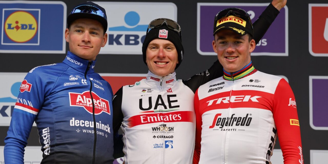 Wint Mathieu van der Poel of Tadej Pogacar zaterdag Milaan-San Remo? Dat bepaalt Mads Pedersen