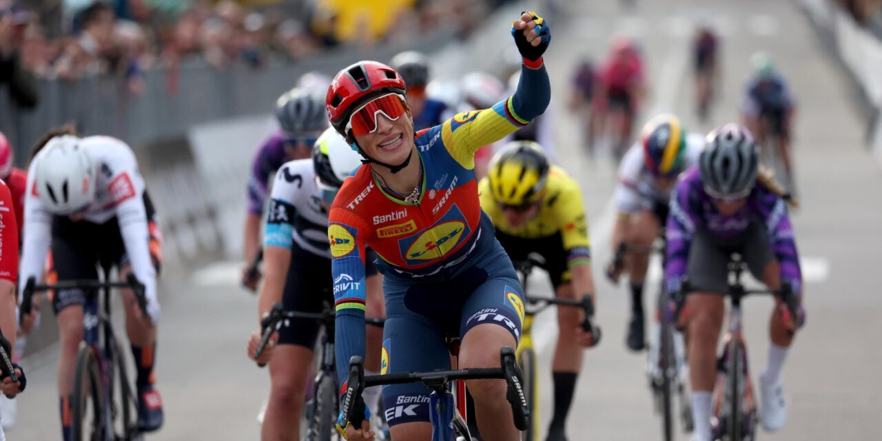 Vollering, Pieterse en Van der Breggen kleuren Trofeo Alfredo Binda, maar Balsamo sprint naar de zege