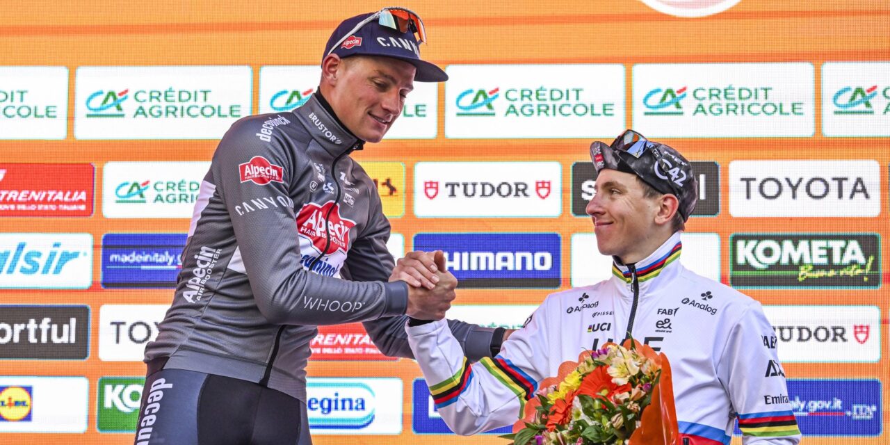 Mathieu van der Poel en Tadej Pogacar bespreken episch duel: “Ik dacht dat ik je kon breken”