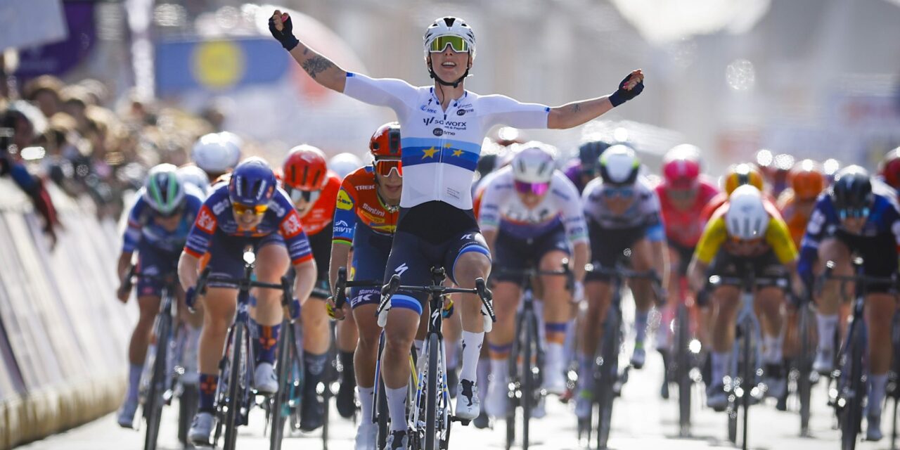 Oppermachtige Lorena Wiebes sprint naar 100ste profzege in Gent-Wevelgem