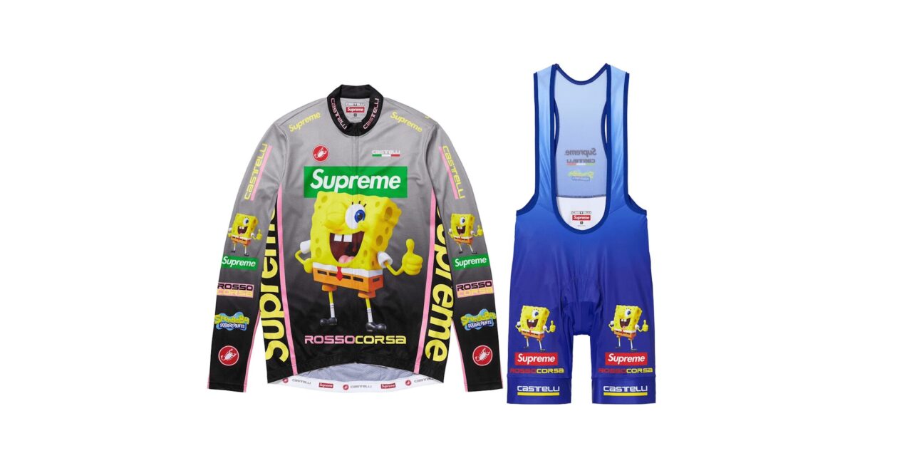 Spongebob op je wielerkleding? Door Supreme en Castelli is het werkelijkheid