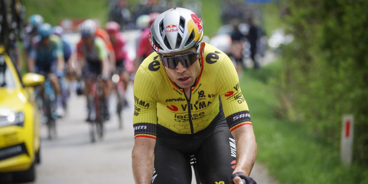 Wout van Aert (4e) is tevreden, maar toch ook zelfkritisch na Amstel Gold Race