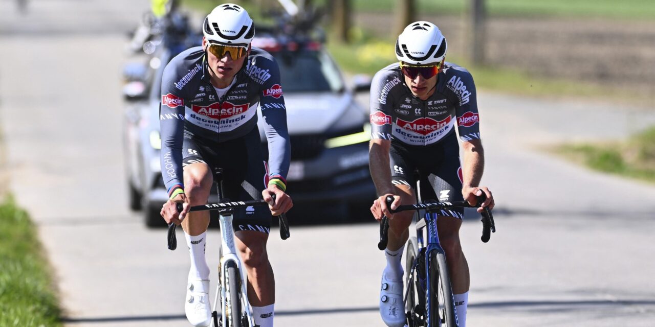 Mathieu van der Poel verkent parcours Ronde van Vlaanderen (met verrassende ploegmaat)