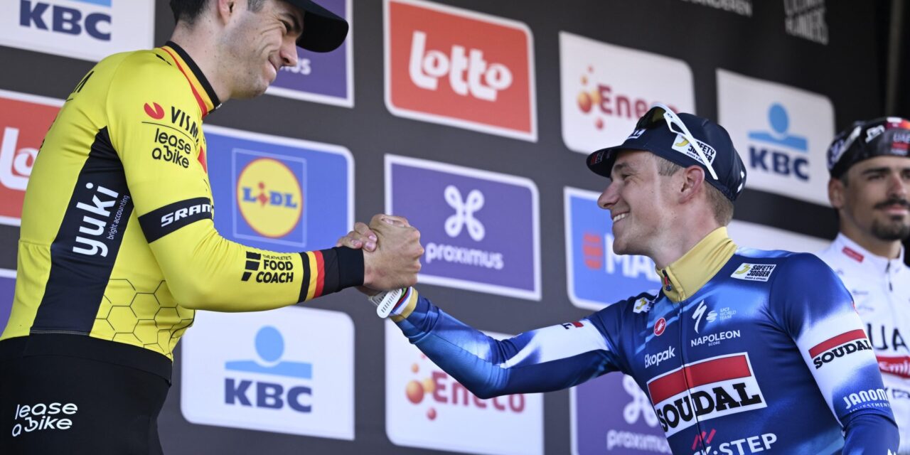 Evenepoel troeft Van Aert af: “Dacht dat ik al geklopt was, maar had vertrouwen in mijn sprint”