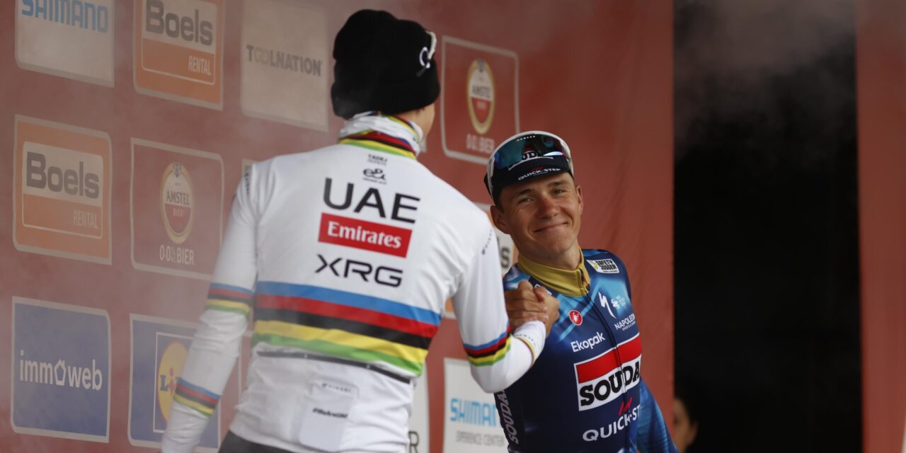 Evenepoel trots en zelfkritisch na Amstel Gold Race: “Zonder val was resultaat anders geweest”