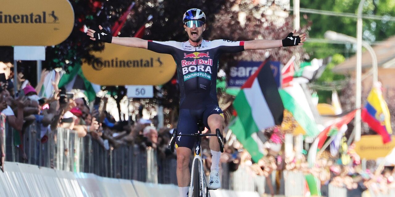 Giro 2025: Nico Denz soleert naar ritzege vanuit kopgroep met Hoole en Van Baarle