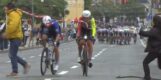 Giro 2025: Demonstranten dwingen aanvaller Taco van den Hoorn drie kilometer voor streep te stoppen