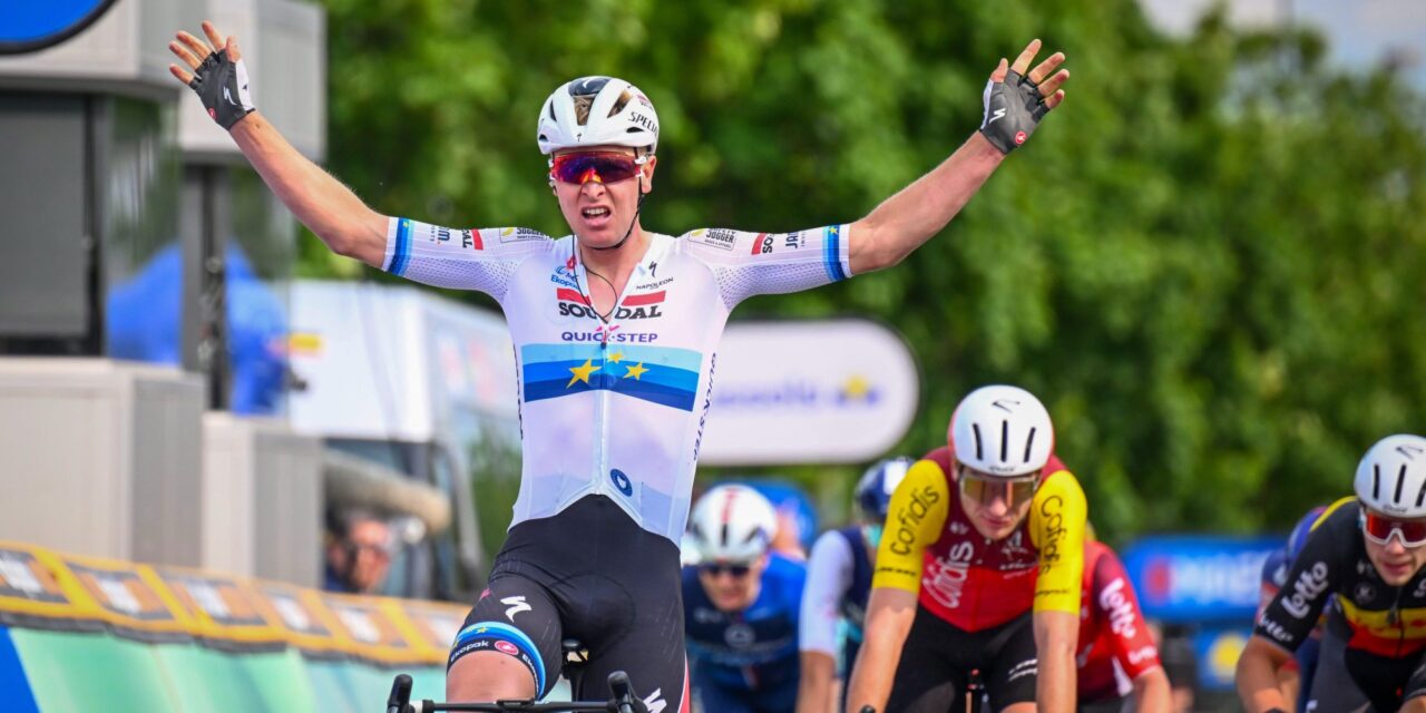Tim Merlier veruit de beste in Brussels Cycling Classic, Arnaud De Lie op het podium