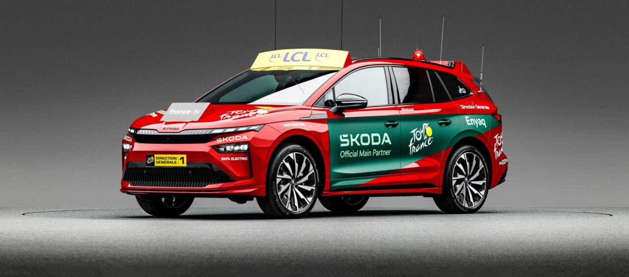 Škoda levert liefst 225 autos tijdens deze Tour de France
