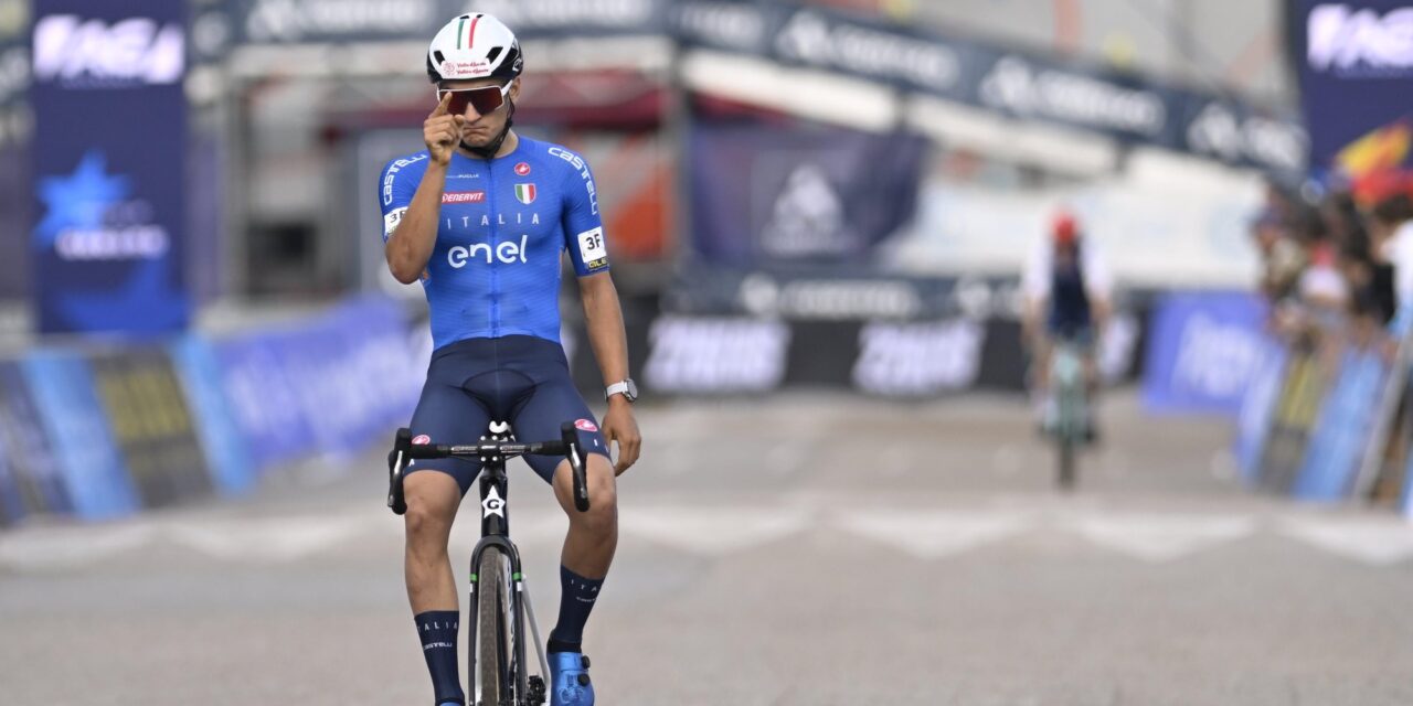 Filippo Agostinacchio wint openingsrit Giro Valle d’Aosta vanuit kopgroep met Ryan Gal