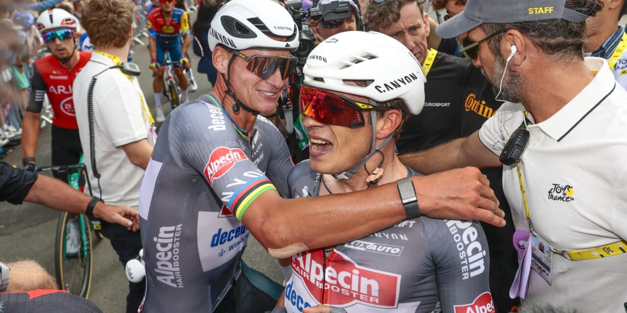 Mathieu van der Poel duidelijk na ritzege van ‘gele’ Philipsen: “Onze Tour is nu al geslaagd”