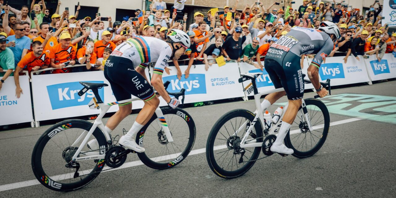 “Denk je dat één seconde genoeg is om geel te houden tot in Parijs?”: Van der Poel dolt opnieuw met Pogacar