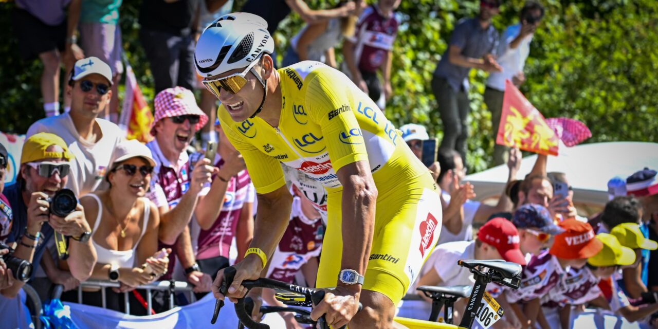 Mathieu van der Poel had graag gewonnen in gele trui: “Of ik die na de tijdrit nog heb? Nee, haha”