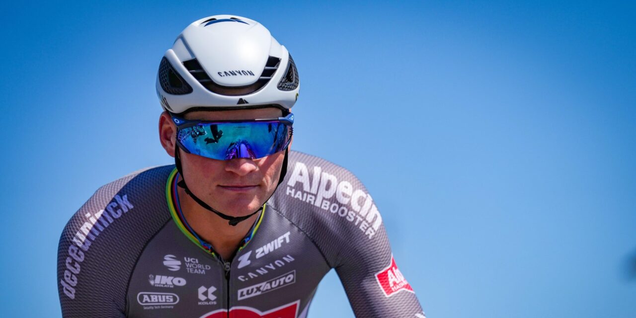 Een rit op zijn maat, maar licht verkouden Mathieu van der Poel houdt slag om de arm