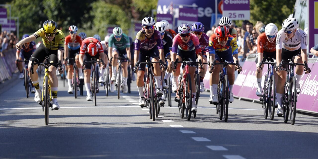 Niet Charlotte Kool, maar Nienke Veenhoven sprint naar zege in Baloise Ladies Tour