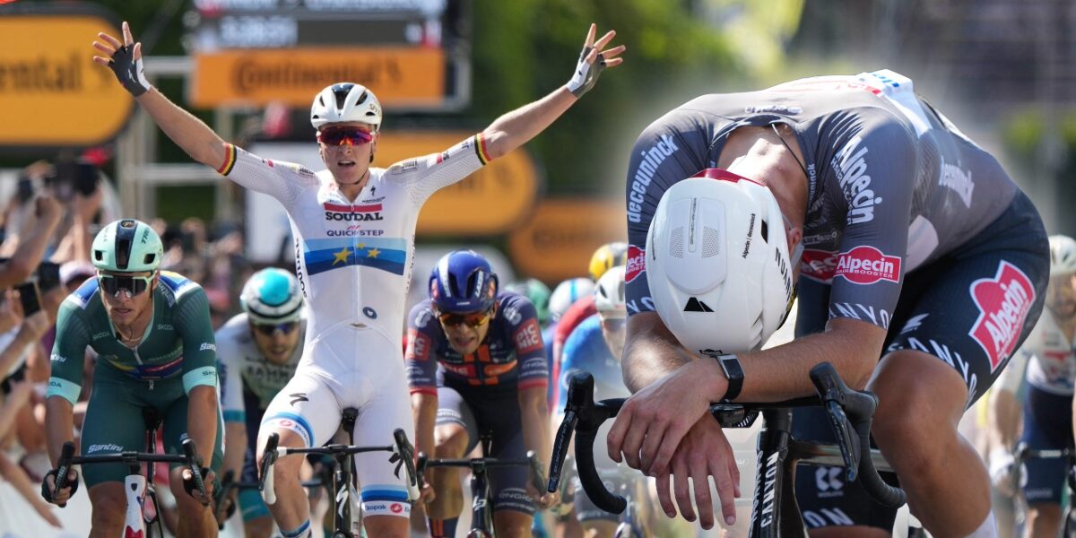 Tour 2025: Mathieu van der Poel strandt na zinderende aanval van 173 kilometer, Tim Merlier wint in Châteaurox
