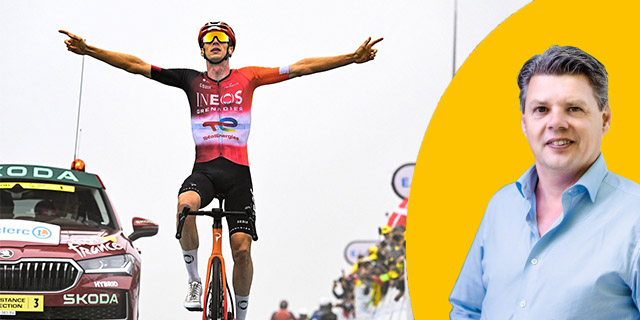 Ritzege in Tour de France bewijst: Thymen Arensman zette de knop juist op tijd om