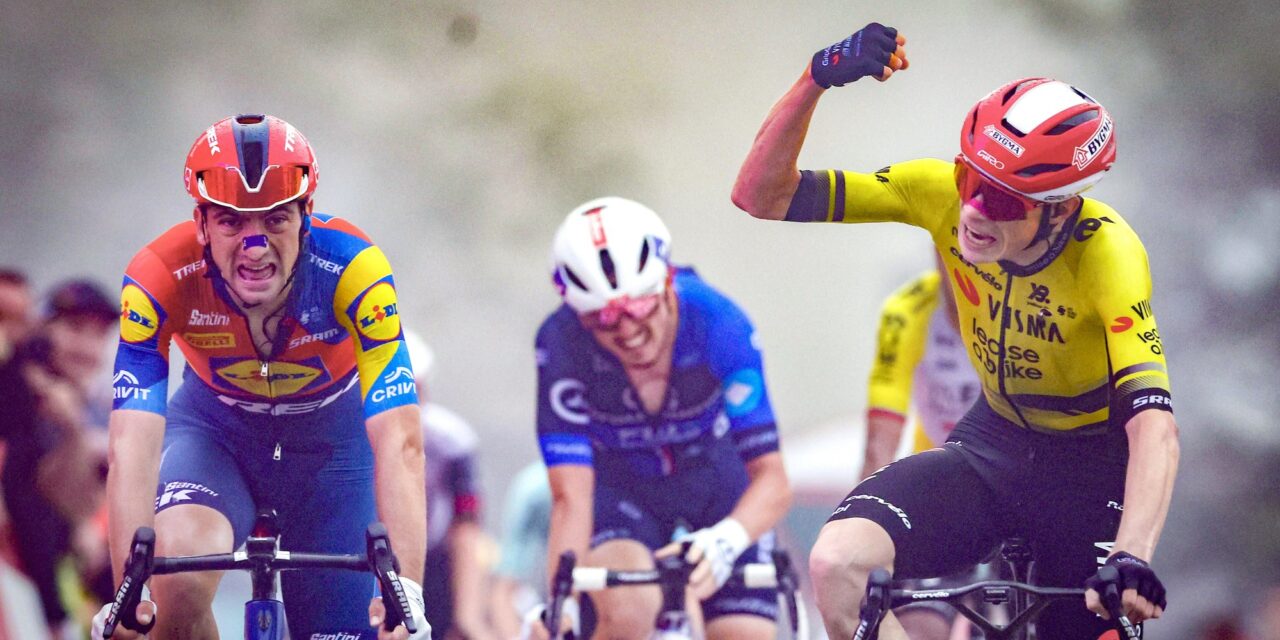 Vuelta 2025: Jonas Vingegaard valt, maar knalt alsnog naar ritzege en rode trui