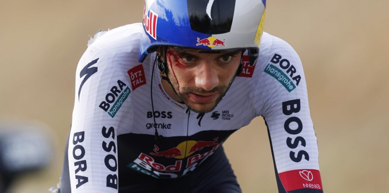 Vuelta 2025: Matteo Sobrero kan ondanks zware val zijn weg vervolgen