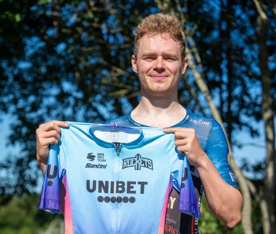 EK-sensatie Niklas Larsen (3de) koerst in 2026 voor Unibet Tietema Rockets