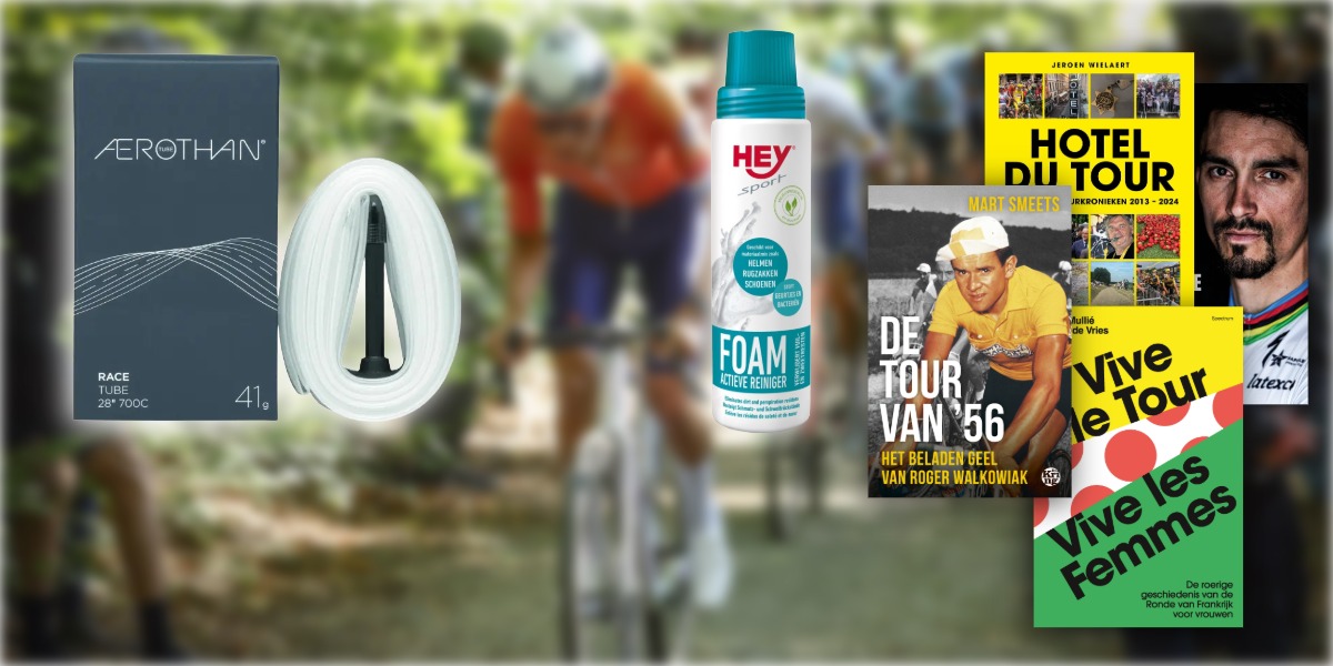 Binnenbanden, schoonmaakset of wielerboek? Kies je eigen welkomstcadeau!