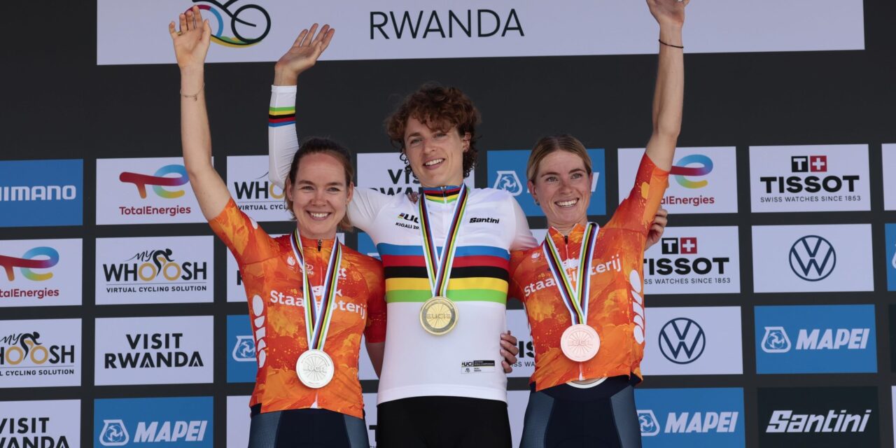 Ongeloof bij Marlen Reusser na eerste wereldtitel tijdrijden: “Heb het zo vaak geprobeerd”